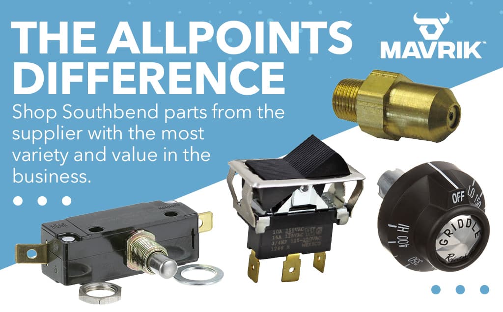 The AllPoints Difference. Shop Southbend parts from the supplier with the most variety and value in the business.