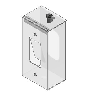 Glove Dispenser Box with Lock